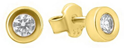Ohrringe aus Gelbgold mit Zirkonen GOLD013_AU_Y