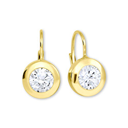 Schicke Ohrringe aus Gelbgold mit Kristallen 236 001 00682