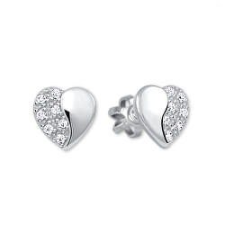 Goldene Ohrringe Herzen mit Kristallen 239 001 00878 07