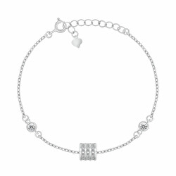 Bracciale in argento da donna con zirconi BRC162W