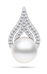 Elegantní perlový přívěsek ze stříbra PT93W
