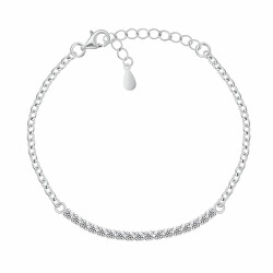 Elegantes Silberarmband mit Zirkonias BRC172W