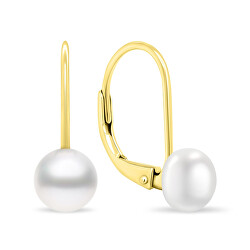Bezaubernde vergoldete Ohrringe mit Perlen EA409Y/410/411