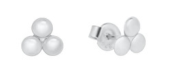 Minimalistické stříbrné náušnice GOLD015
