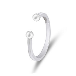 Minimalistický otevřený stříbrný prsten RI104W