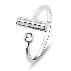 Minimalistický stříbrný prsten RI037W