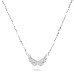 Něžný stříbrný náhrdelník Andělská křídla NCL84W