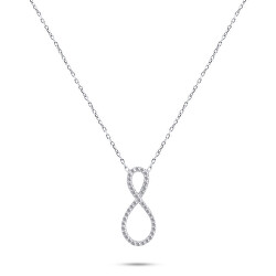 Originální stříbrný náhrdelník Nekonečno NCL38W
