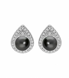 Překrásné stříbrné náušnice s pravými tahitskými perlami TA/ME04373A