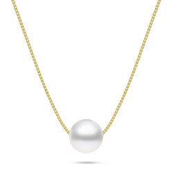 Půvabný pozlacený perlový náhrdelník NCL99Y