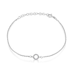 Incantevole bracciale in argento con zirconi BRC17W