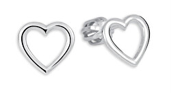Romantické stříbrné náušnice Srdce 431 001 02786 04