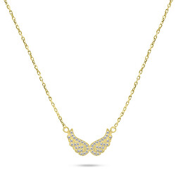 Něžný pozlacený náhrdelník Andělská křídla NCL84Y