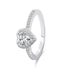Romantico anello in argento Cuore RI047W