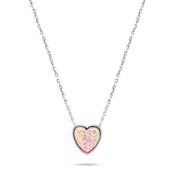 Schicke Silberkette Herz mit Opal NCL74WP