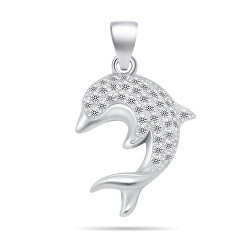 Elegante pendente in argento Delfino PT125W