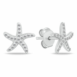 Orecchini in argento Stelle marine con zirconi EA1074W