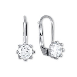 Silberne Ohrringe mit Kristallen 436 001 00235 04