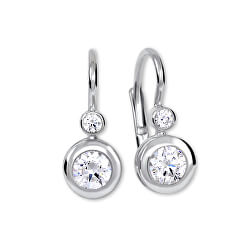 Silberne Ohrringe mit Kristallen 436 001 00330 04