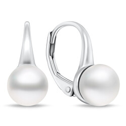 Stříbrné perlové náušnice EA938W