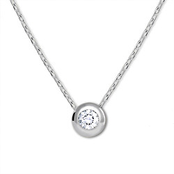 Stříbrný náhrdelník s kubickým zirkonem 476 001 00117 04