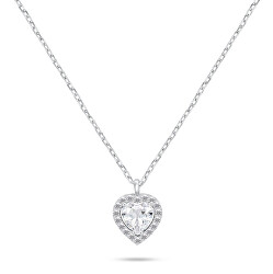 Strieborný náhrdelník Srdce s čírym zirkónom NCL158W