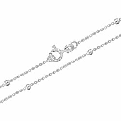 Bracciale a catenina in argento con palline CN002W