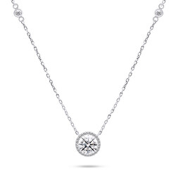 Collana scintillante in argento con zirconi NCL87W