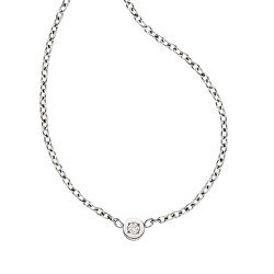 Pozlacený titanový náhrdelník s briliantem 08069-01