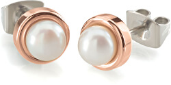 Titánové náušnice s perlou 0594-03