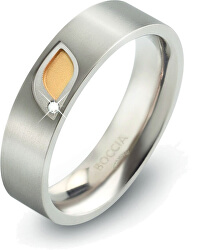 Titánový prsteň s briliantom 0146-01