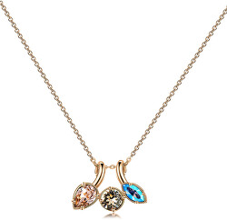 Pozlacený náhrdelník s krystaly Affinity BFF71