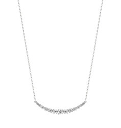 Elegantní náhrdelník ze stříbra Fancy Infinite White FIW149