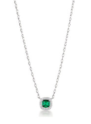Elegantní stříbrný náhrdelník Fancy Life Green FLG136