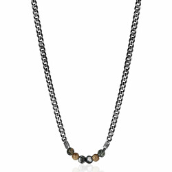 Fashion ocelový náhrdelník s korálky TJ MAN BTJNS108
