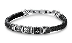 Bracciale moderno in pelle da uomo Bullet BUL22