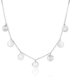 Ocelový náhrdelník s krystaly Chant BAH01