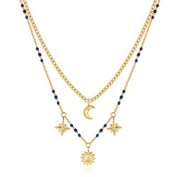 Okouzlující pozlacený náhrdelník s přívěsky Chant BAH62