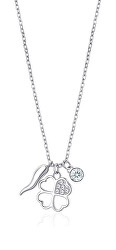 Půvabný ocelový náhrdelník pro štěstí Chakra BHKN053