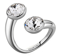 Pôvabný otvorený prsteň s kryštálmi Affinity BFF176