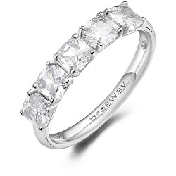 Elegante anello in argento con zirconi FIW25