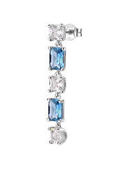 Silberner baumelnder einzelner Ohrring Fancy Freedom Blue FFB17