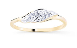 Bicolor prsten ze zlata s diamanty DZ8021-10-X-1
