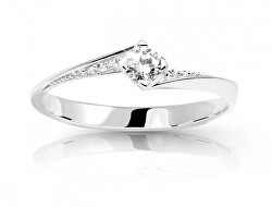 Luxusní prsten z bílého zlata s diamanty DZ6710-2101-10-X-2