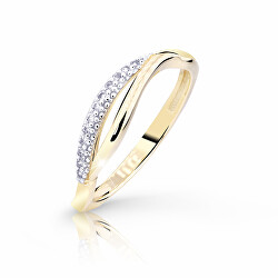 Luxusný prsteň zo žltého zlata s briliantmi Z8054-10-X-1-D