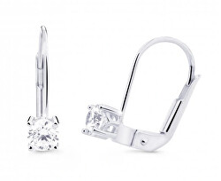 Luxusní visací náušnice z bílého zlata s diamanty DZ8025-55-00-X-2-1