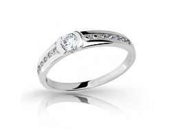 Prsteň z bieleho zlata s diamantmi DZ6708-2106-10-X-2