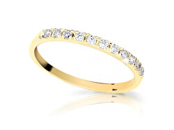 Prsten ze žlutého zlata s diamanty DZ6484-1670-10-X-1