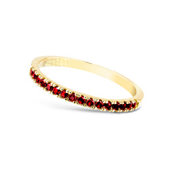 Prsten ze žlutého zlata s rubíny DZ6484-1670-RU-X-1