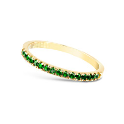 Prsten ze žlutého zlata se smaragdy DZ6484-1670-SM-X-1